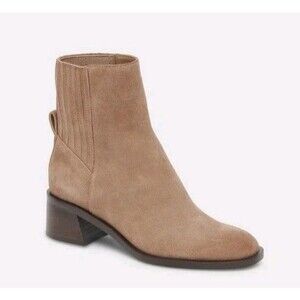 NEW Dolce Vita Linny H2O  Boots Booties Women Shoes 8.5 Tan Suede Waterproof